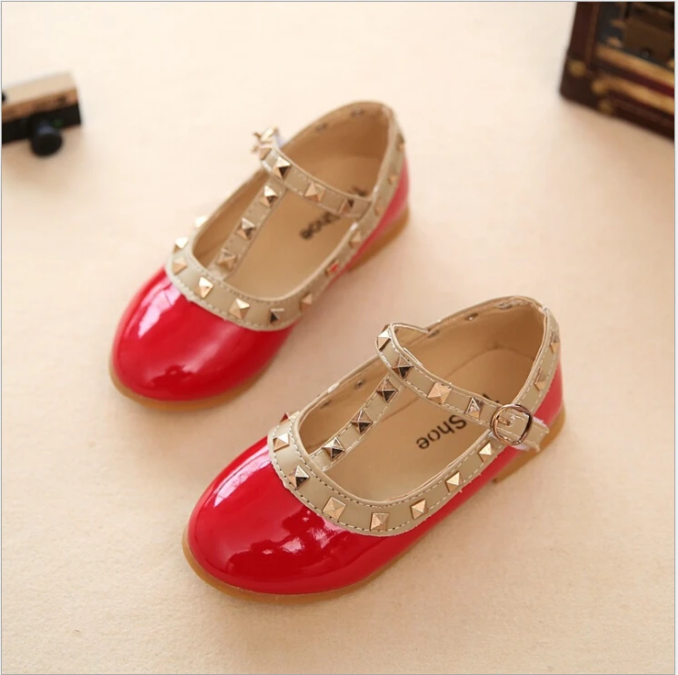 qloblo New Spring Leather Shoes Children Princess Patent Kids Sneaker for girls baby casual shoes | Детская одежда и обувь