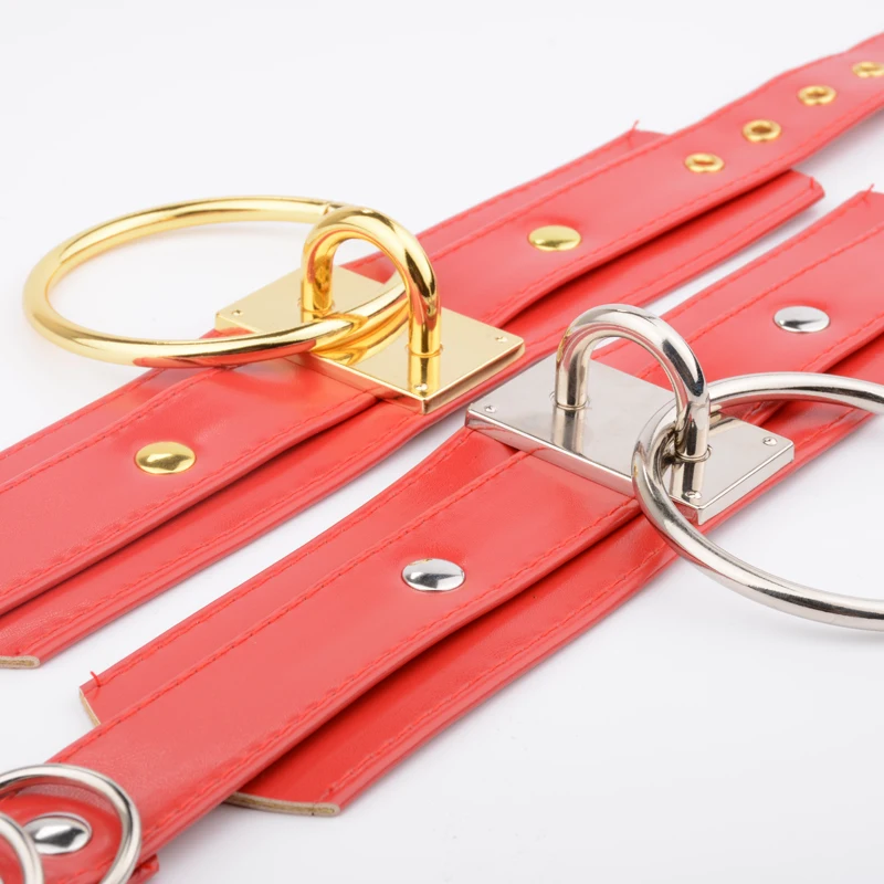 Ожерелье чокер ручной работы из искусственной кожи с круглым кольцом|Цепочки| |