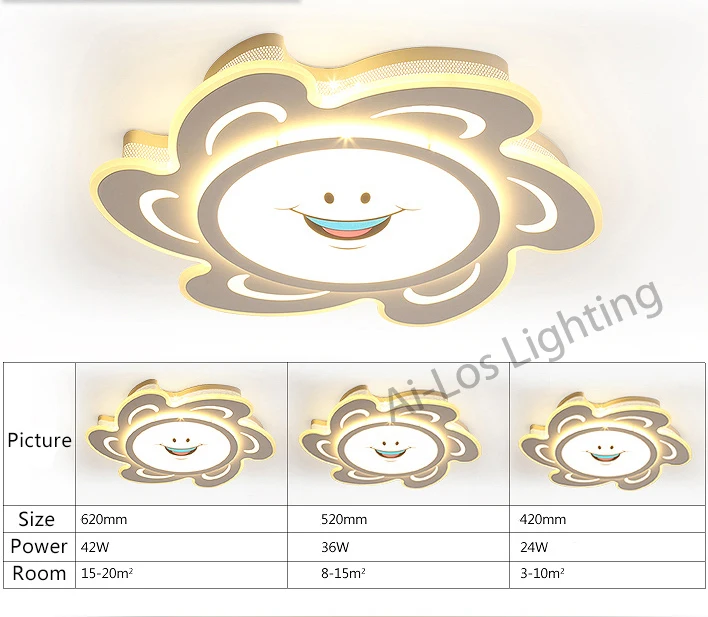 

Simplicity ceiling lights modern acrylic protect eyesight kids room Children room 90~260V ceiling lamp LED lamparas de techo