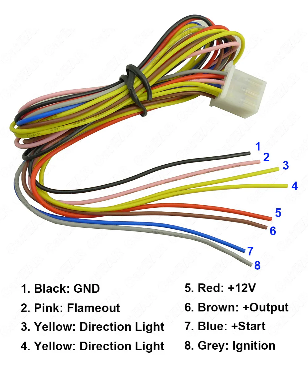 Водонепроницаемая двухсторонняя сигнализация двигателя мотоцикла
