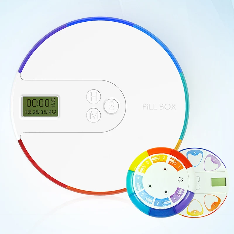 2019 Pill Storage Box Medicine Case Timing Reminder Alarm 7 Day Container Portable for Travel DC88 | Красота и здоровье