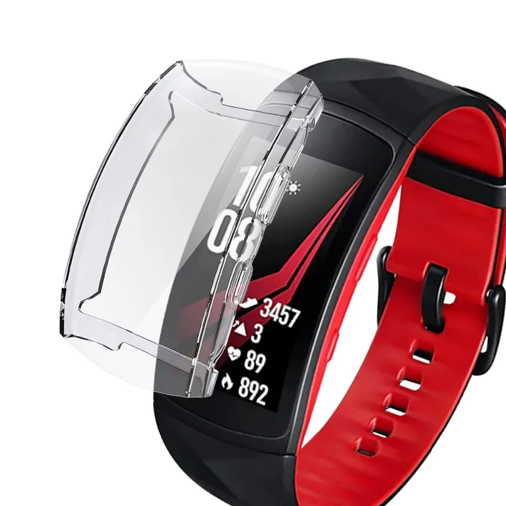 2 в 1 сменные браслеты для samsung gear Fit 2 Pro Band силиконовый ремешок для часов+ чехол для samsung Fit 2 SM-R360 ремешок