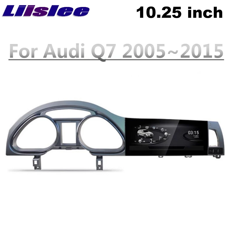 LiisLee Автомобильный Мультимедийный адаптер для Audi Q7 4L V12 2007~ MMI NAVI CarPlay gps wifi Аудио Радио Рамка навигация большой экран