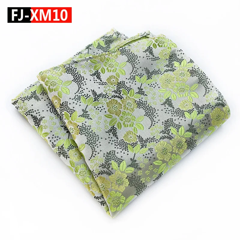 FJ-XM10 25*25 см мужские деловые костюмы карманные квадратные носовые платки для свадьбы Модные клетчатые носовые платки мужские карманные полотенца рождественский подарок - Цвет: FJ-XM10