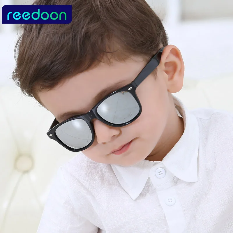 REEDOON 2017 Новая мода Дети солнцезащитные дети мальчик девочка очки Пластик Frame 8