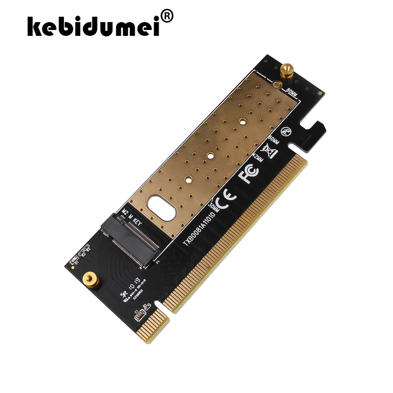 Kebidumei Новый M.2 NVMe SSD адаптер M2 к PCIE 3 0 X16 карта контроллера M Key интерфейс Поддержка PCI