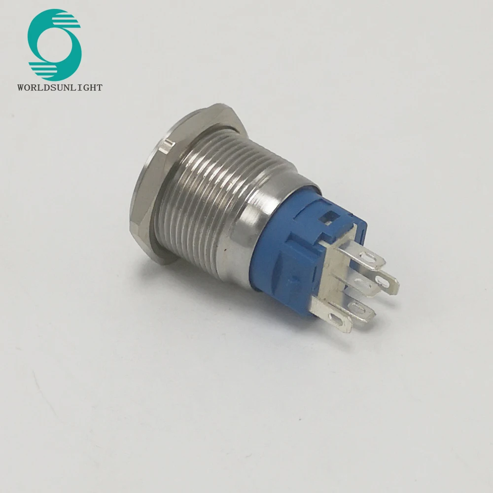 XL19S/F11-R 19 мм кольцевая лампа с плоской круглой головкой мгновенный металлический