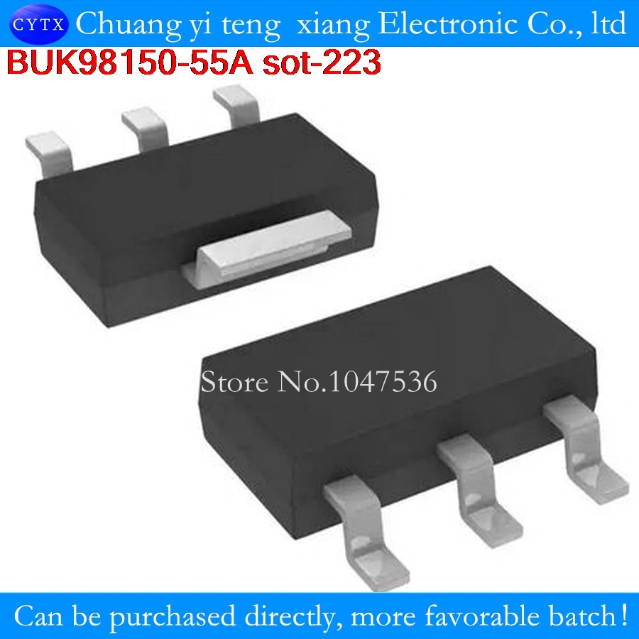 

MOSFET, n-ch 55 V 5.5A Sot-223, 98150, BUK98150, 10 шт./лот