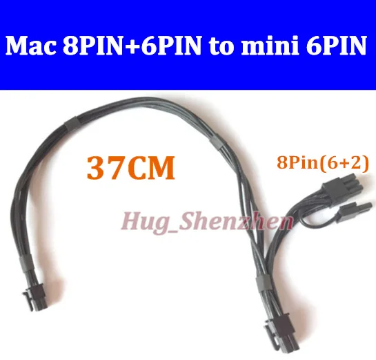 Бесплатная доставка фотовспышки 200 шт. для mini 6pin to + 8pin(6 2) PCI e кабель адаптера
