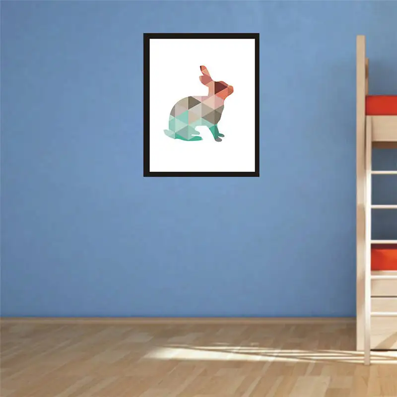 Красочные Геометрические Животные фрукты модные креативные картины маслом