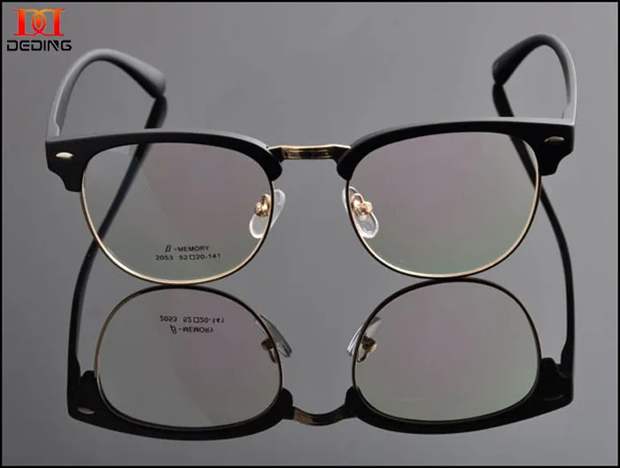 Винтажные очки DEDING круглые унисекс в оправе для ботаника прозрачные с оправой и