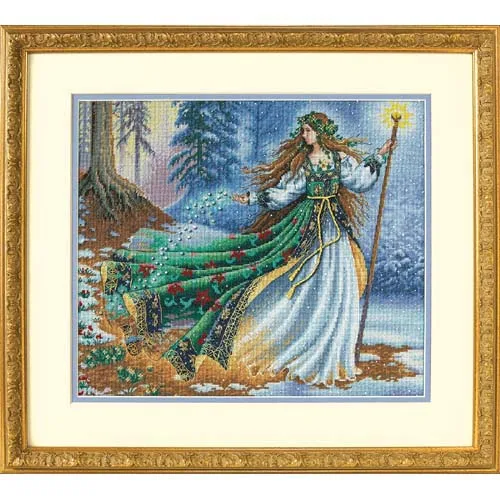 

14/16/18/27/28 Top Quality Popular Lovely Counted Cross Stitch Kit Woodland Enchantress dim 35173 fairy wizard witch