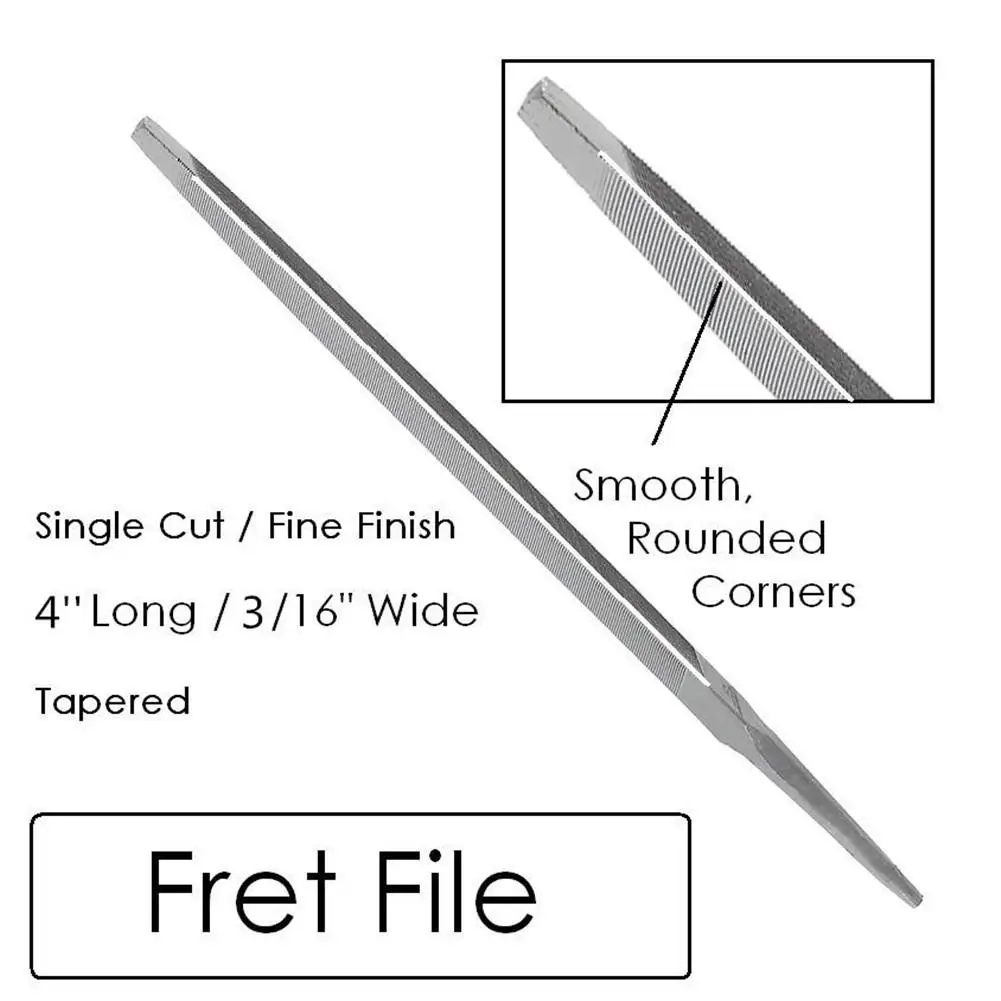 Гладкий угловой напильник для ладов 3-Corner Fret туалетный файл для ремонта гитары инструмент ручной инструмент запчасти прочный высокое качество