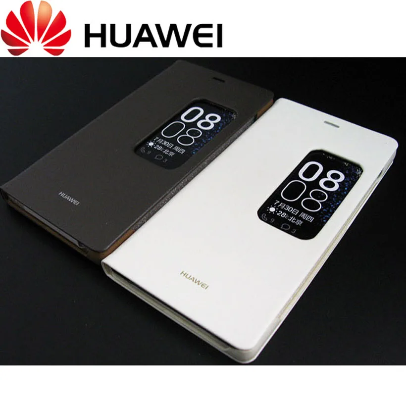 Чехол для HUAWEI P8 100% оригинальный Официальный чехол Smart View с идентификацией по