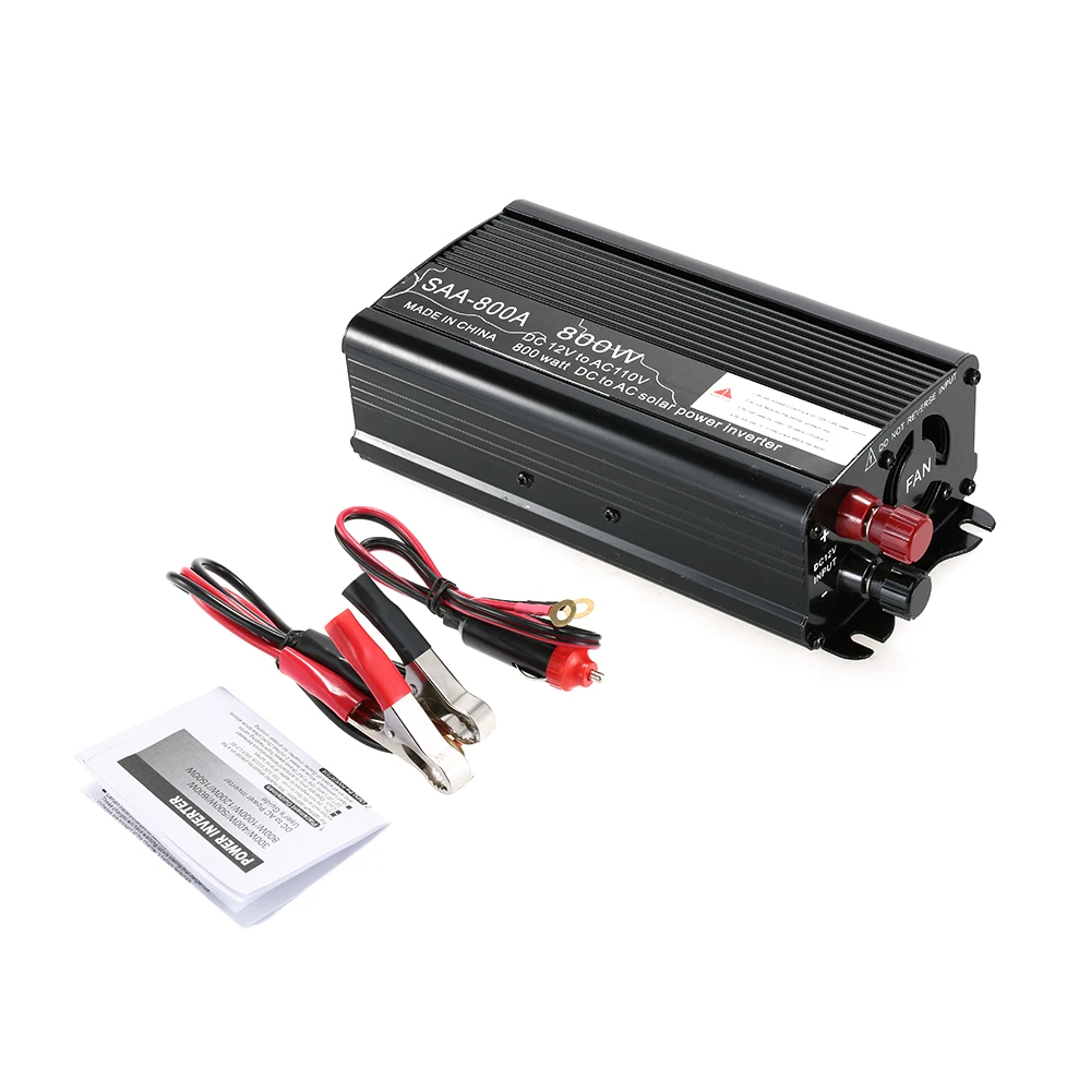 Автомобильный преобразователь напряжения 400W 800W DC12V к AC110V модифицированный