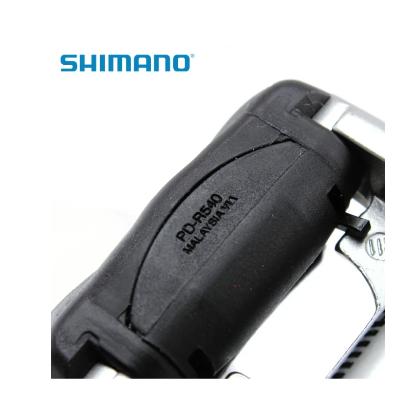 Shimano PD-R540 SPD-SL педали для шоссейного велосипеда бесклипсовая SM-SH11 бутсы черный/белый/серебристый