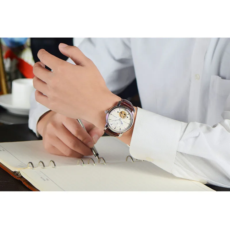 AILANG высококачественные мужские часы Топ бренд класса люкс Tourbillon механические