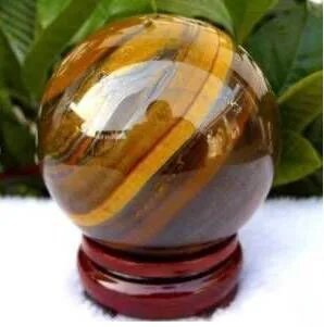 

free shipping Natural tiger eye quartz crystal Sphere 60mm