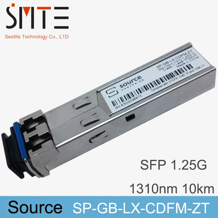 

Источник SP-GB-LX-CDFM-ZT одномодовый модуль SFP 1,25G-1310nm-10km-SM-C