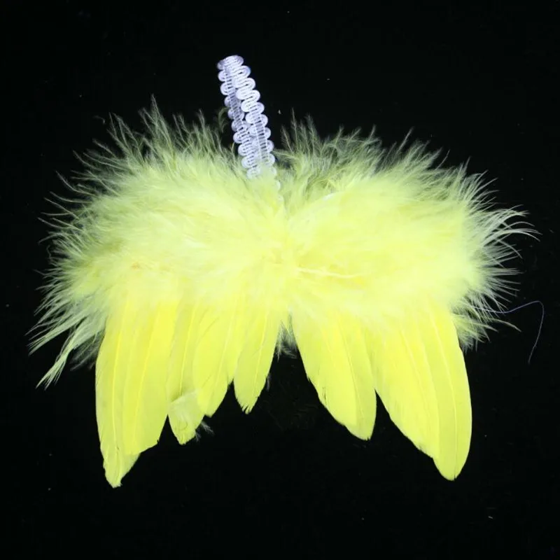 

Baby Girl Feather Angel Wings Halo Ring Headband Headwear Newborn Photography Costume Props Birthday Party Halloween