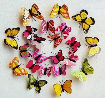 SPR Бесплатная доставка 9 см в темной бабочке на вашей занавеске! Яркая бабочка с