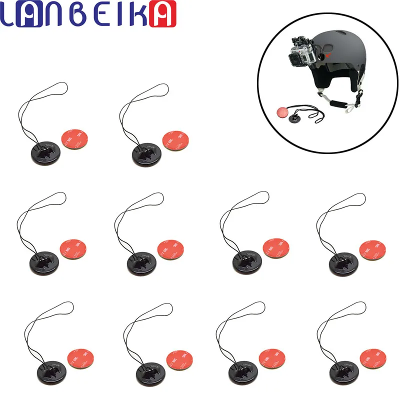 

LANBEIKA Surfing Safety Insurance Clasp Tethers Mount Adhesive Sticker For Gopro Hero 9 8 7 6 5 SJCAM SJ4000 Xiaomi Yi DJI OSMO