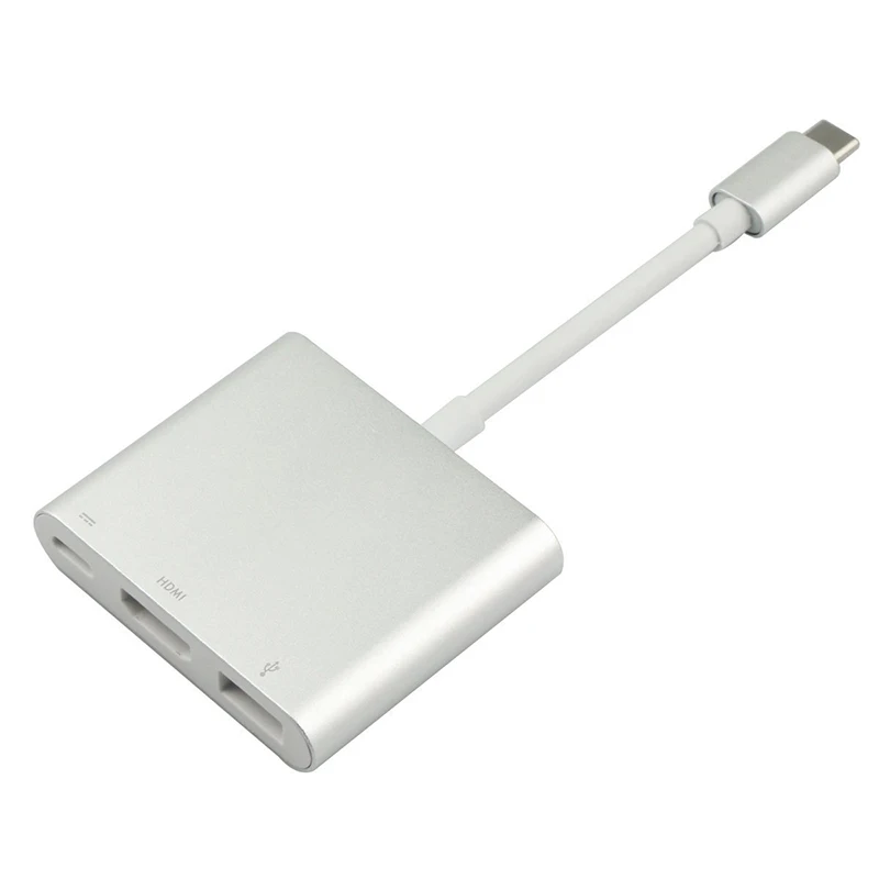 Адаптер 3 в 1 для Apple Macbook USB на PD 1080 HDMI 0|Кабели VGA| |