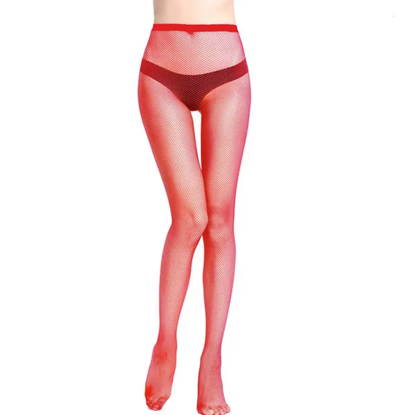 Small Mesh (Red) Женские Длинные Сексуальные сетчатые колготки с высокой талией, колготки в сеточку, колготки, чулки, эластичная сетка, нижнее белье - Цвет: Small Mesh (Red)