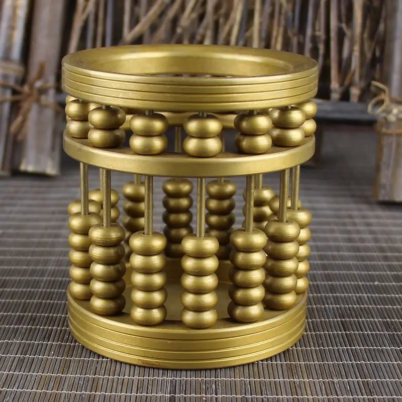 

Antique inscribed cylinder solid abacus.
