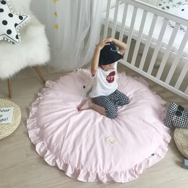120 см размер Cutton Детская игра коврик Детский ковер пол хлопок ползать Tapete Para Bebe в