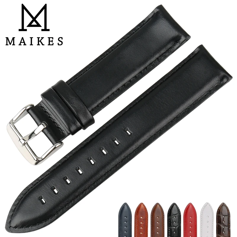 Аксессуары для часов MAIKES, ремешок для часов Daniel Wellington, для мужчин и женщин, классический черный ремешок для часов с застежкой из розового золота, браслет на запястье