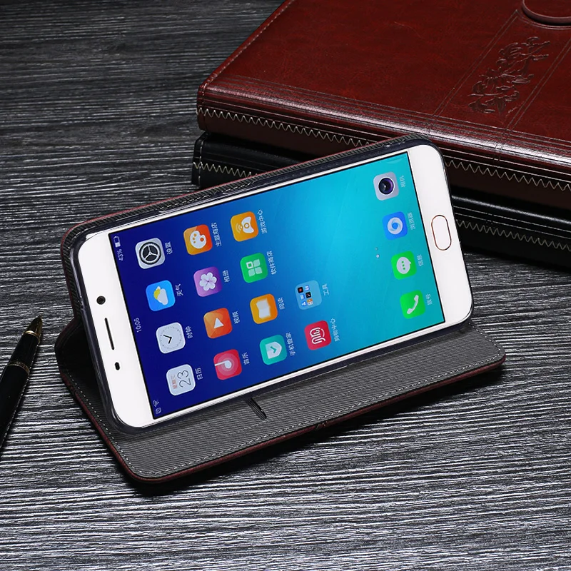Чехол для OPPO R9 чехол высокое качество Ретро стиль кожаный с откидной крышкой F1 Plus