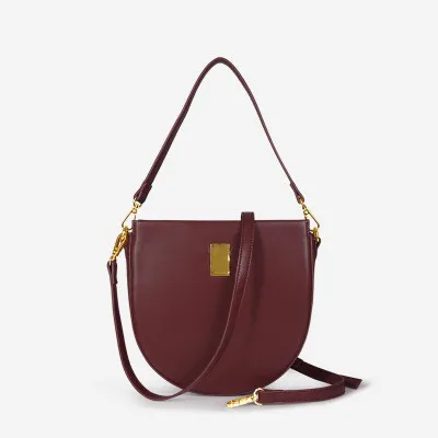 

Casual Saddle Bags for Women Handbags Semicircle PU Leather Shoulder crossbody Messenger Bags Lady Brands Large Capacity Bolsa