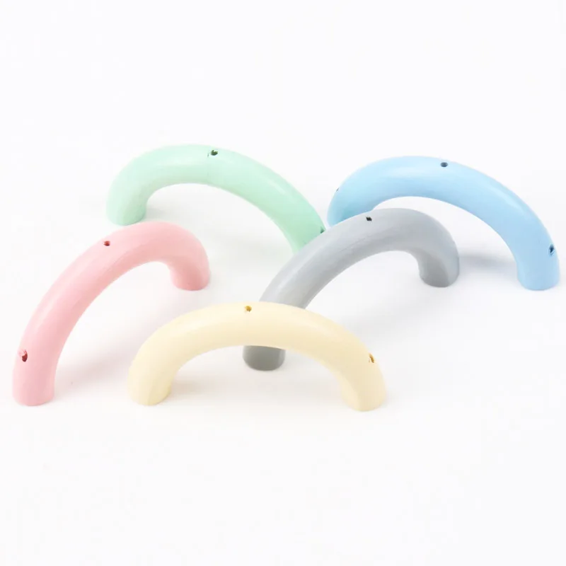 80x40mm 1pcs Natural Curved long tub Wooden unfinished geometric Spacer Beads For Jewelry making Handmake DIY Mix color KL149-RH | Украшения