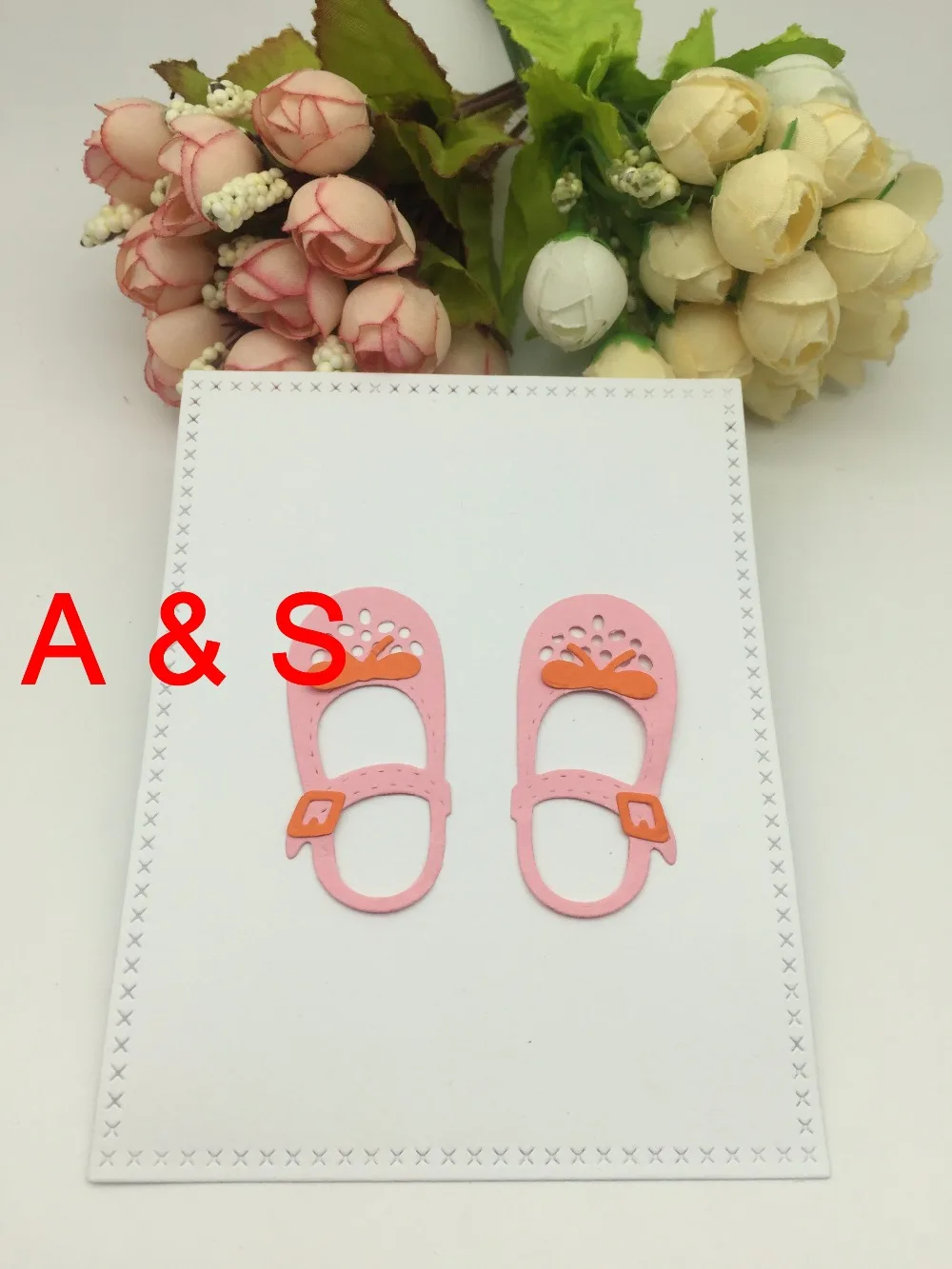 Silver K24 METAL CUTTING DIES Baby Shoes Scrapbook Card Album Wedding Paper Craft Home Decor Embossing Stencil Punch | Дом и сад