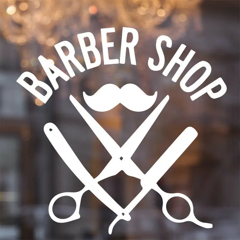 Парикмахерская стрижка Slaon стикер на стену виниловые ножницы парикмахера для окон и дверей магазина наклейка съемный домашний декор обои Z123