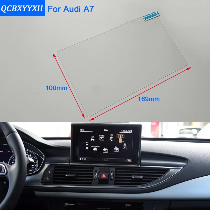 QCBXYYXH для Audi A3 A7 A8 S8 8 дюймов Стайлинг автомобиля GPS Навигация экран стекло защитная