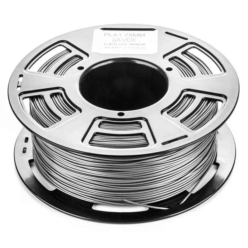 Silver 3d принтер PLA нити 1,75 мм 1 кг рулон пластиковый материал Резина Расходные материалы материал нити и 3D Ручка Prusa I3 3d Принтер Комплект - Цвет: Silver