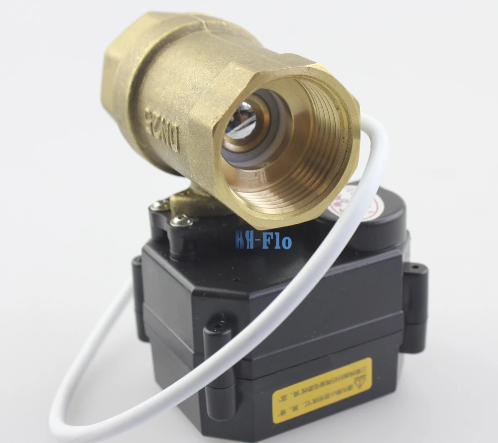 HSH-Flo 1 &quotDN25 DC3-6/12В латунный двухсторонний моторизованный шаровой кран CR-02 3