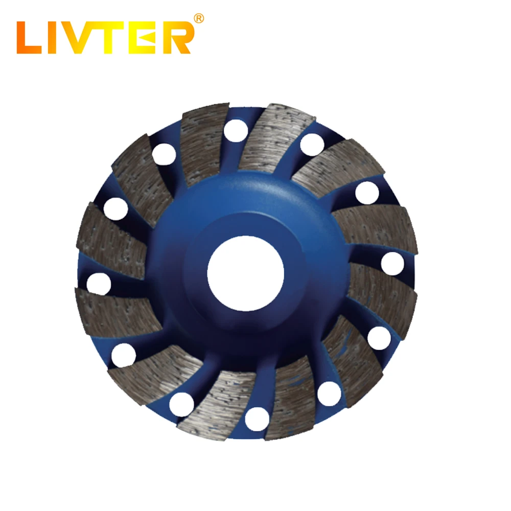 LIVTER оптовая продажа алмаз мясорубки Кубок колесо 100 мм диаметр 20/16 шлифовального