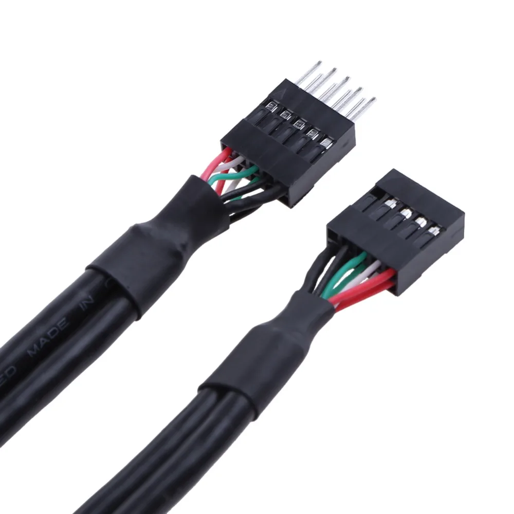 50 см/19 68 ''USB 2 0 9 контактный удлинитель адаптер 9Pin M/F шнур провод|Компьютерные
