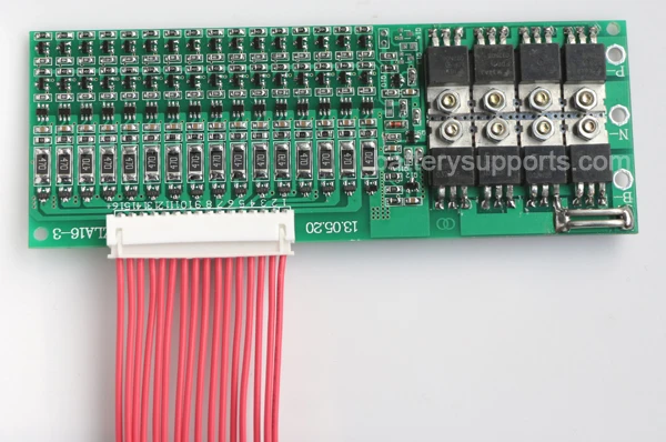 SuPower 16S 57.6V 59.2V 60V 60A Li-ion Lithium LiPo Battery BMS Management System Balance PCB IC Chip Protection Circuit Board |