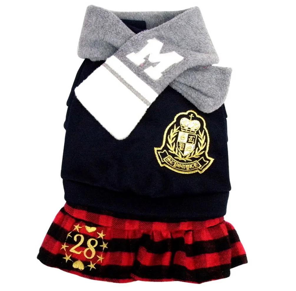 2017 щенок полосатый наряд для домашних животных зимняя одежда женщин мужской шарф