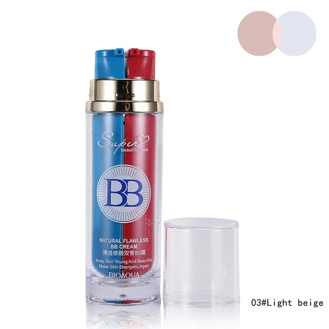 Бренд BIOAQUA, основа для лица, макияж, BB крем+ основа для праймера, Maquiagem Naked Make Up, Безупречный Корректор, отбеливающий, телесный, косметический - Цвет: 03