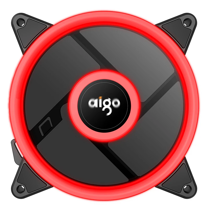 Aigo Аврора плюс 120 мм чехол светодиодный 4-контактный вентилятор охлаждения для компьютера 12V охлаждающий вентилятор двойные кольца спокойно Простая установка по хорошей цене