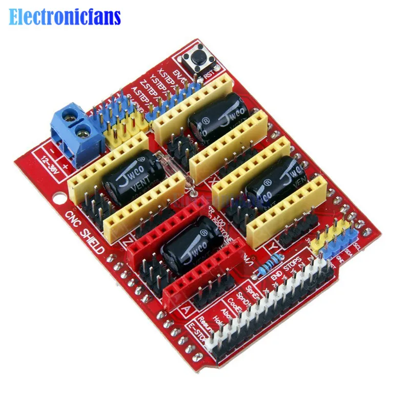 Детали для 3D принтера A4988 драйвер с ЧПУ щит V3 плата расширения Arduino гравер машина