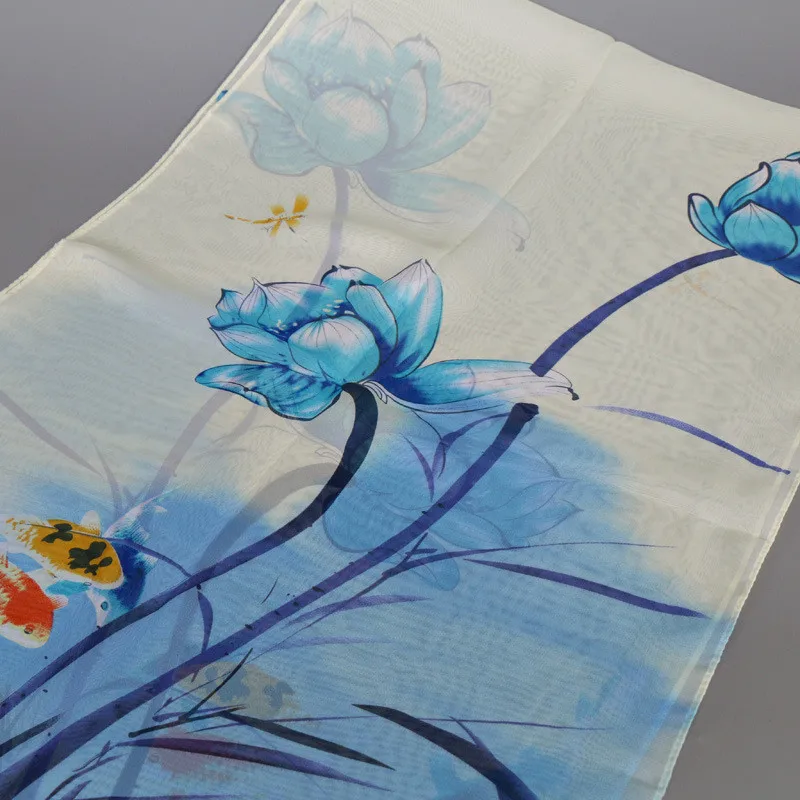 Весна и осень новые высококачественные модные женские шарфы шифоновые с