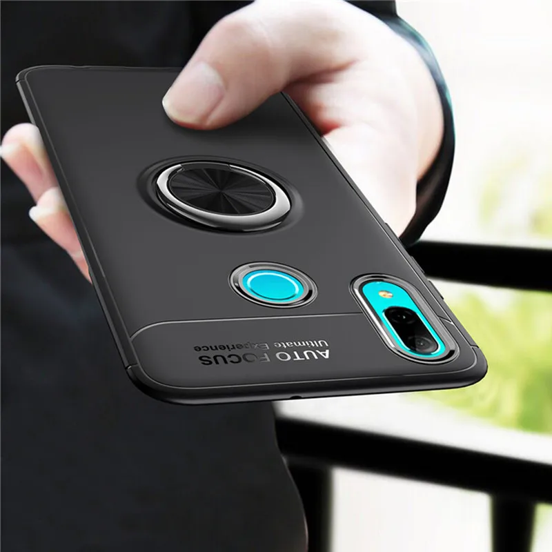 Для huawei P30 Pro P Smart 2019 силиконовый чехол повернуть палец кольцо Магнит автомобиля