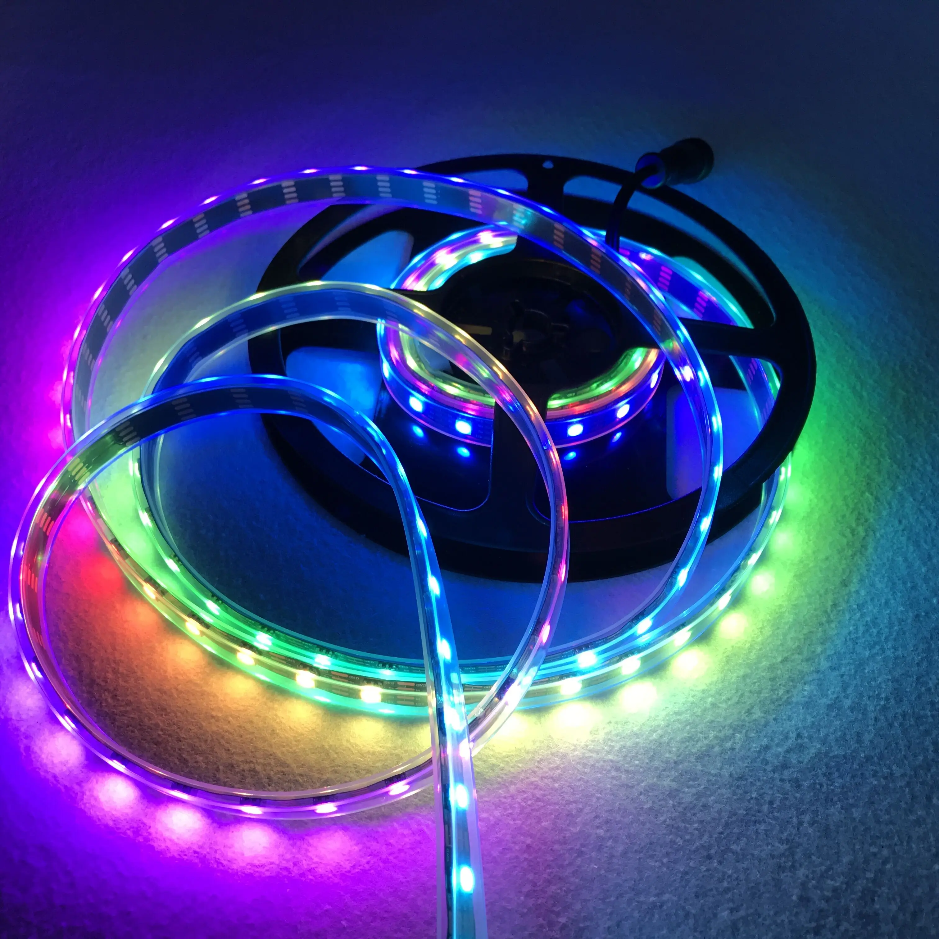WS2815 DC12V адресная полноцветная светодиодная лента RGB 60 светодиодный Дов s/m5 м