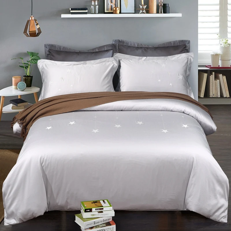 Постельное белье из 100% египетского хлопка роскошное постельное двуспальное